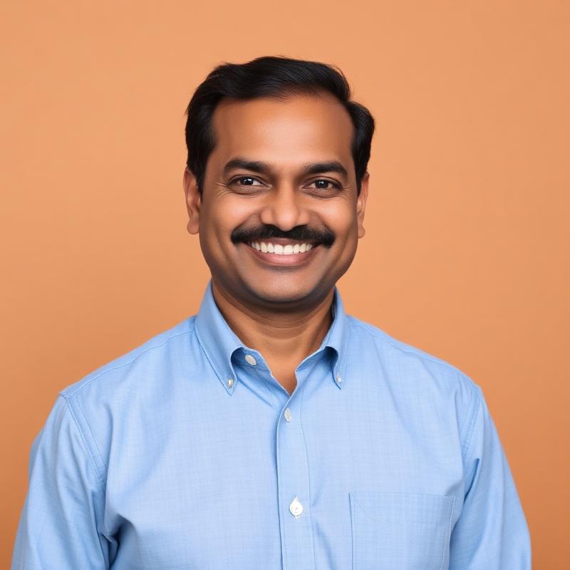 Portrait of R. Sundaravadivelu, founder of South Zoom Tourism